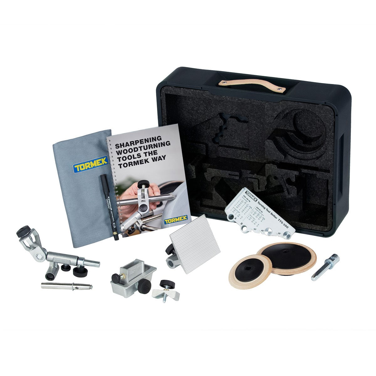 Tormek Woodturners Accessory Set on Wetstone Grinder - High-quality sharpening system for woodworking enthusiasts and pros