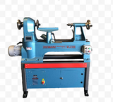 Vicmarc VL240 Heavy Duty Wood Lathe with Adjustable Stand Mount, showing swivel head feature with four pin-lock positions