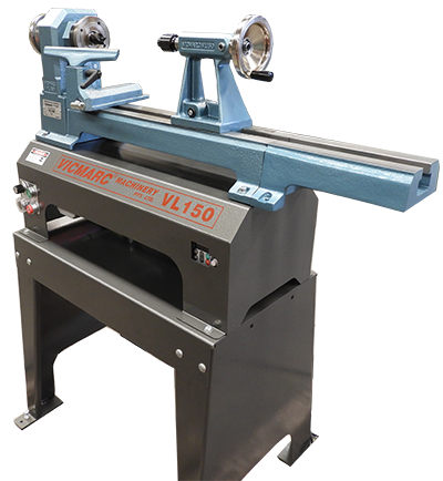 Vicmarc VL150 250mm Bed Extension mounted on lathe without support leg, includes M10 bolts and hardened bushes