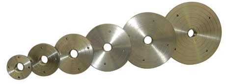 Vicmarc M30 x 3.5tpi face plates in various sizes, made from durable cast iron