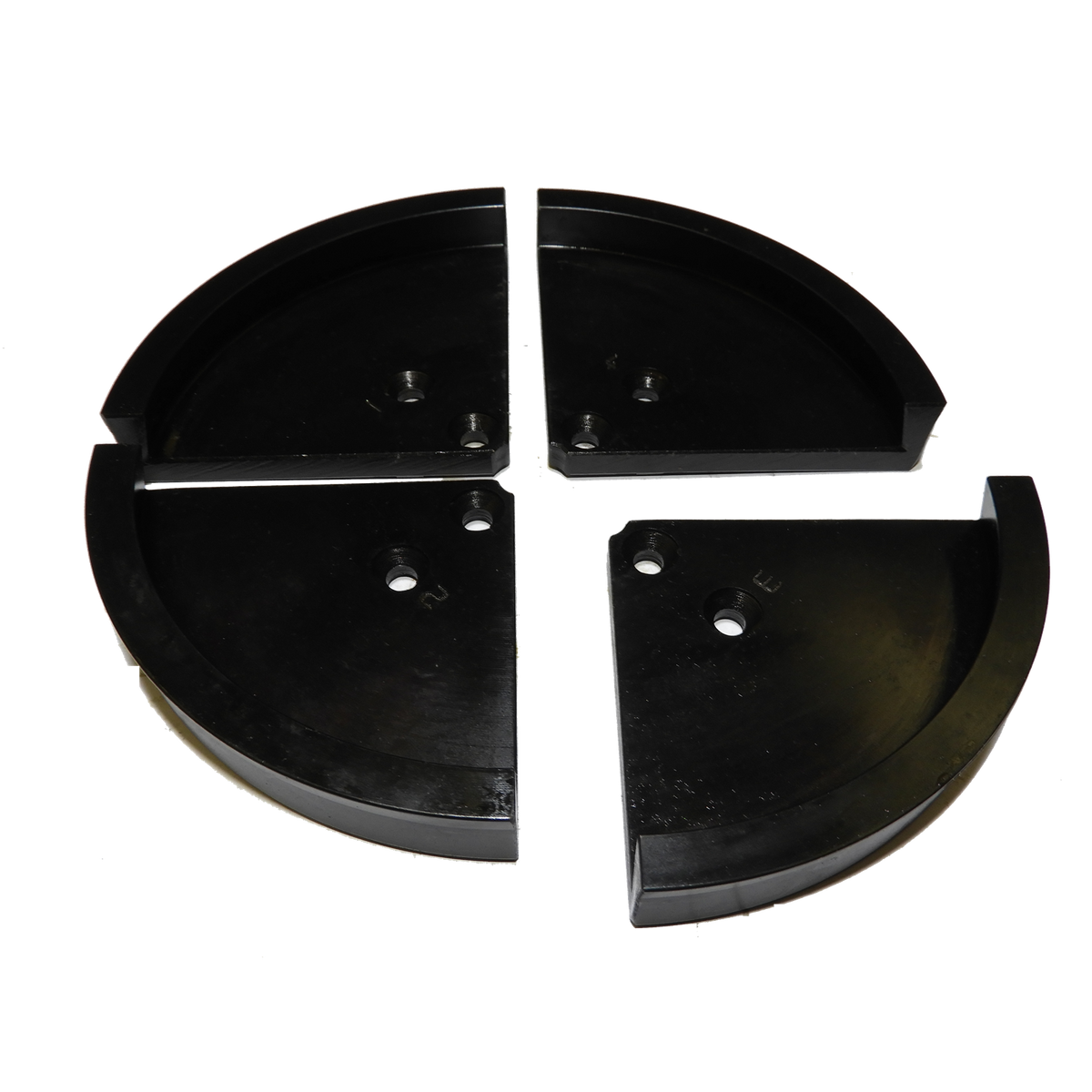 Vicmarc Dovetail Jaws suits VM90/100, angled view showcasing secure bowl mounting capabilities