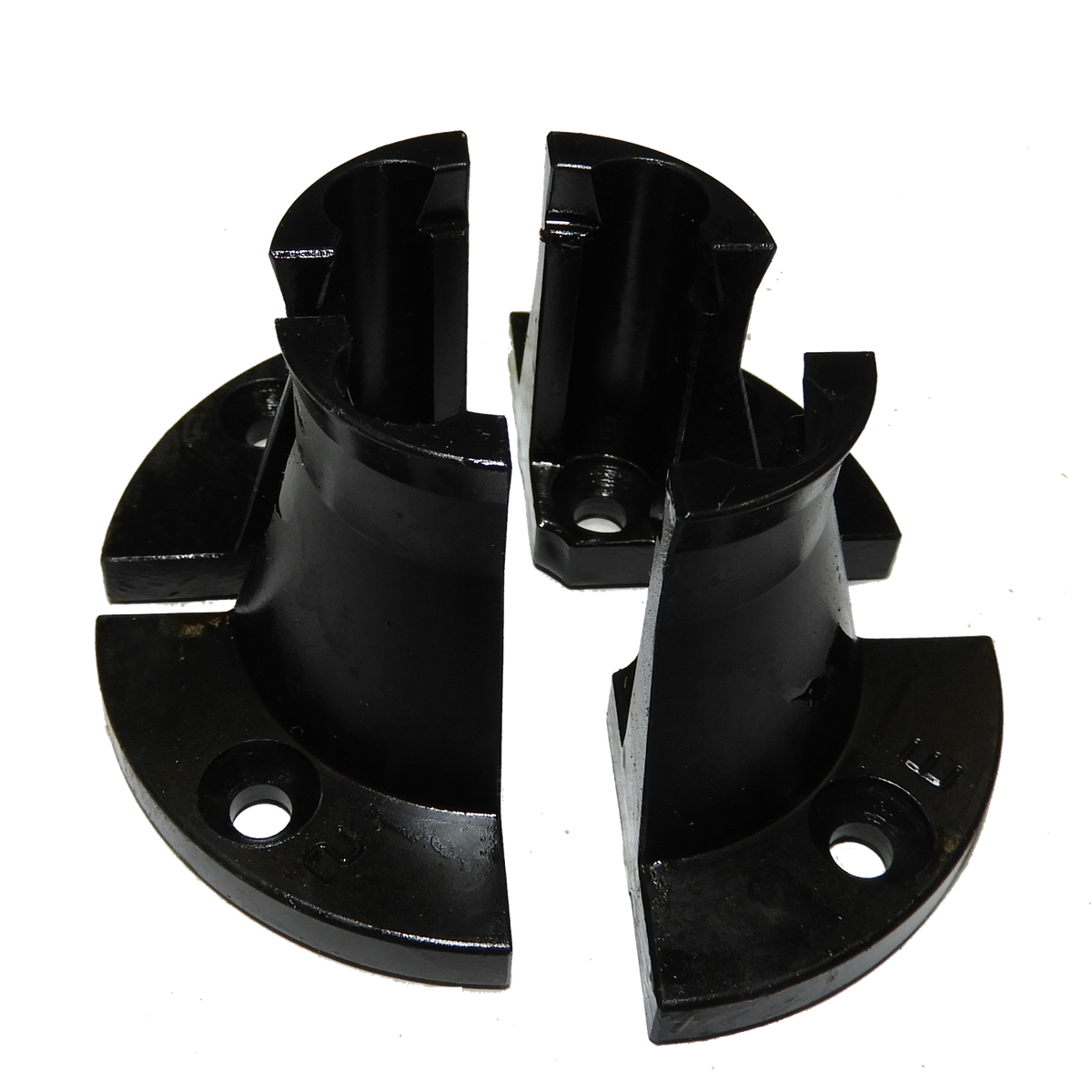 Vicmarc Long Nose Jaws for VM90/100 Chuck on wood lathe, offering extended reach for pre-turned or long workpieces