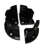 Vicmarc Shark Jaws for VM90/100 lathe chuck, featuring serrated inner and outer surfaces for superior grip on cylinder spigots