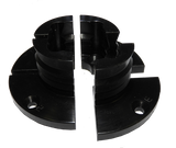 Vicmarc Shark Jaws for VM120/150 lathe chuck, with serrated inner and outer surfaces for secure grip on cylinder spigots