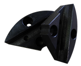 Vicmarc Pipe Jaws for VM120/150 Chuck gripping square wood piece securely