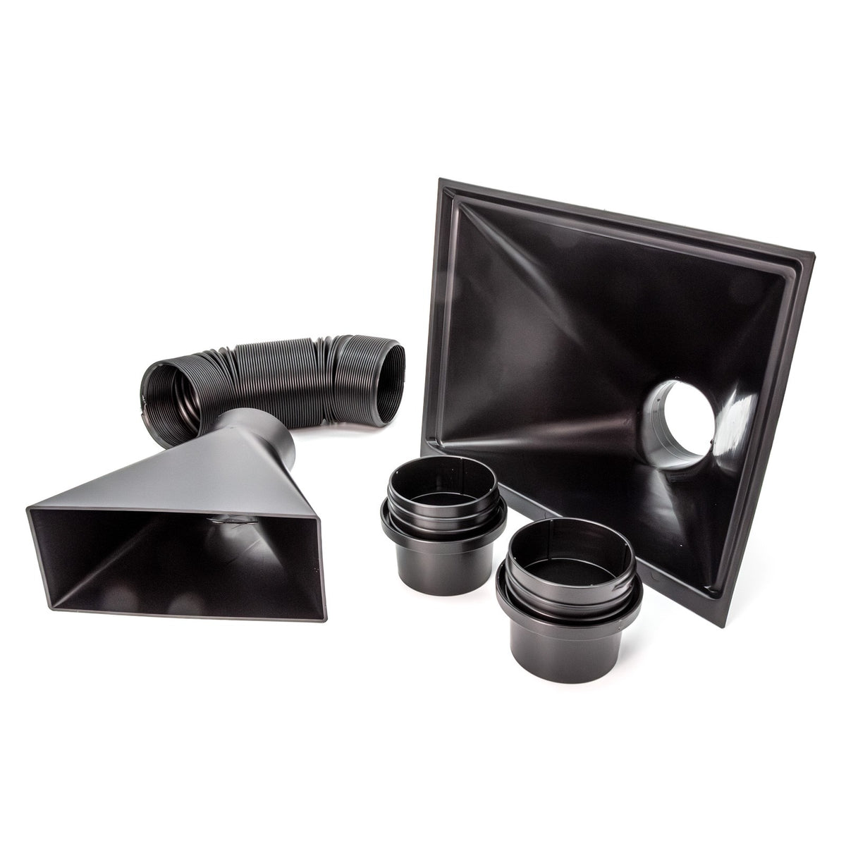 Sherwood 4in Dust Extraction Hood Kit with Threaded Splice Connectors for clean workshop air