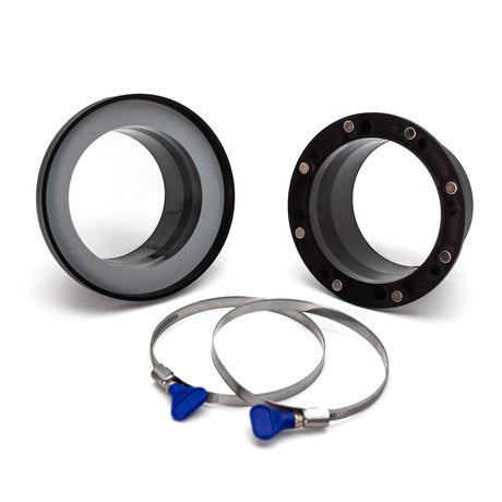 Sherwood 4in Magnetic Quick Connection Dust Extraction Coupling Set in use