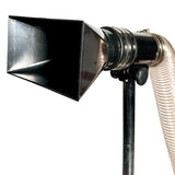 Sherwood Variable Height Dust Extraction Hood Stand for 4in Ducts in Workshop Setting