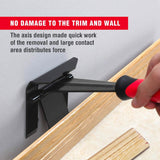 Goldblatt Moulding Remover Trim Puller in action on wooden trim