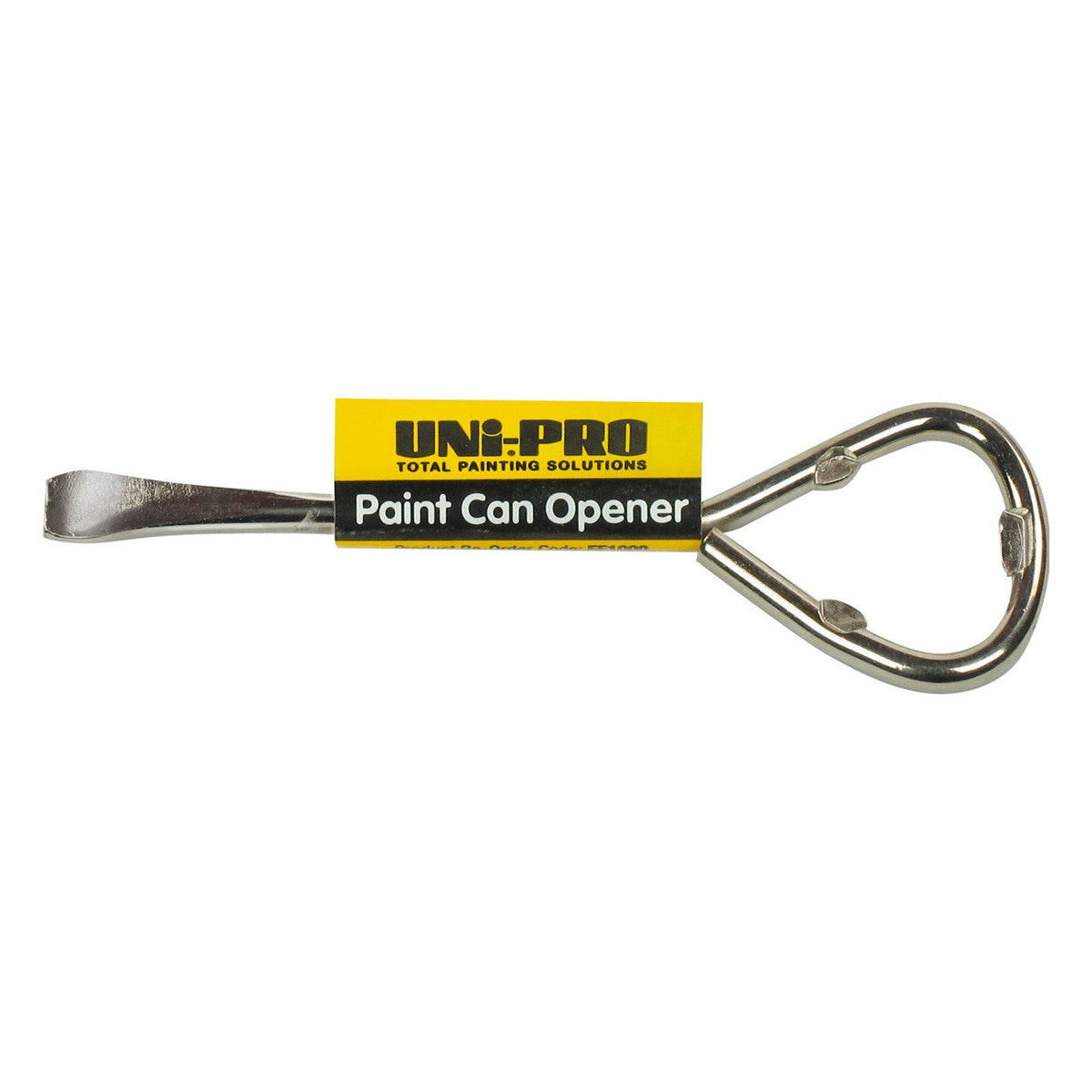 UniPro Paint Can Opener in action, effortlessly removing paint can lids