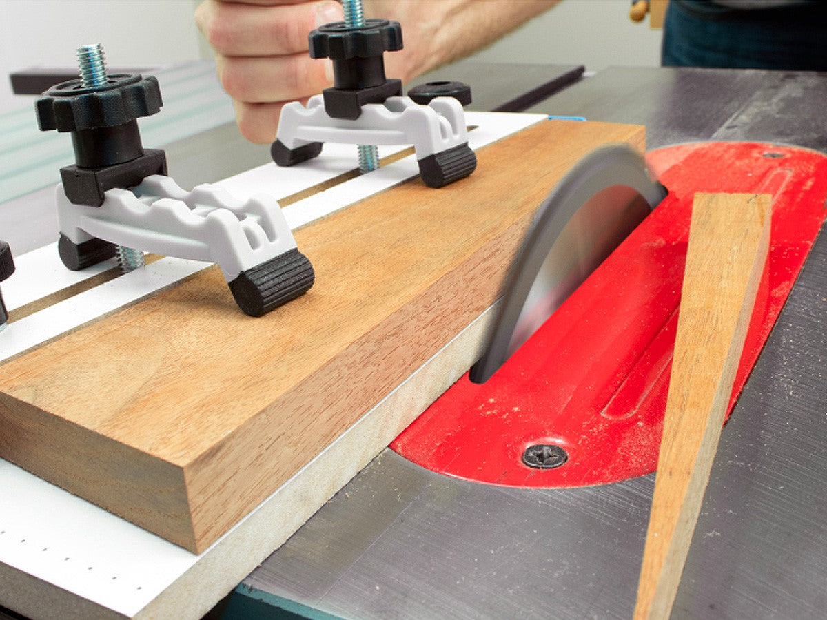 Small Parts Taper Jig for Table Saws creating precise tapers for woodworking projects