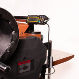 Sherwood 20in Industrial Thicknesser with helical cutterhead, ideal for precise woodworking tasks