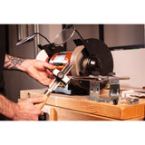 Tormek Bench Grinder Kit with accessories, side angle view