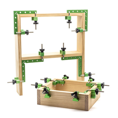 Torquata Corner Clamping Squares and Clamps Set 59mm and 140mm - Complete set of 8 woodworking tools