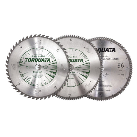 Torquata Set of 3 305mm General Purpose Circular Saw Blades in Action