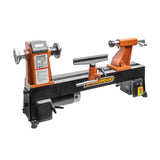 Sherwood Mini Wood Lathe 305mm Swing 550W Variable Speed in action, showcasing its precision and portability