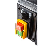 Sherwood Mini Wood Lathe showcasing its variable speed control and sturdy construction
