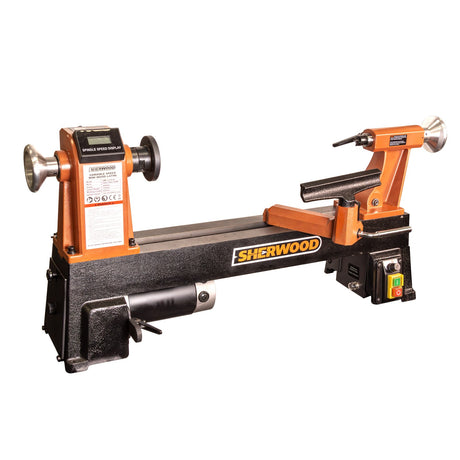Sherwood Mini Wood Lathe 305mm Swing 550W - Compact and precise woodturning machine in Australian woodworking tools store