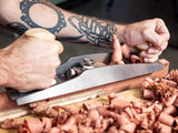 Melbourne Tool Company Set of Nine Hand Planes & Tools Plus Blades low-angle jack plane in use on woodworking project