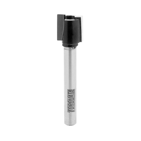 Torquata Pattern Following Morticing Router Bit with 1/4in Shank, featuring plunge design for efficient recess routing