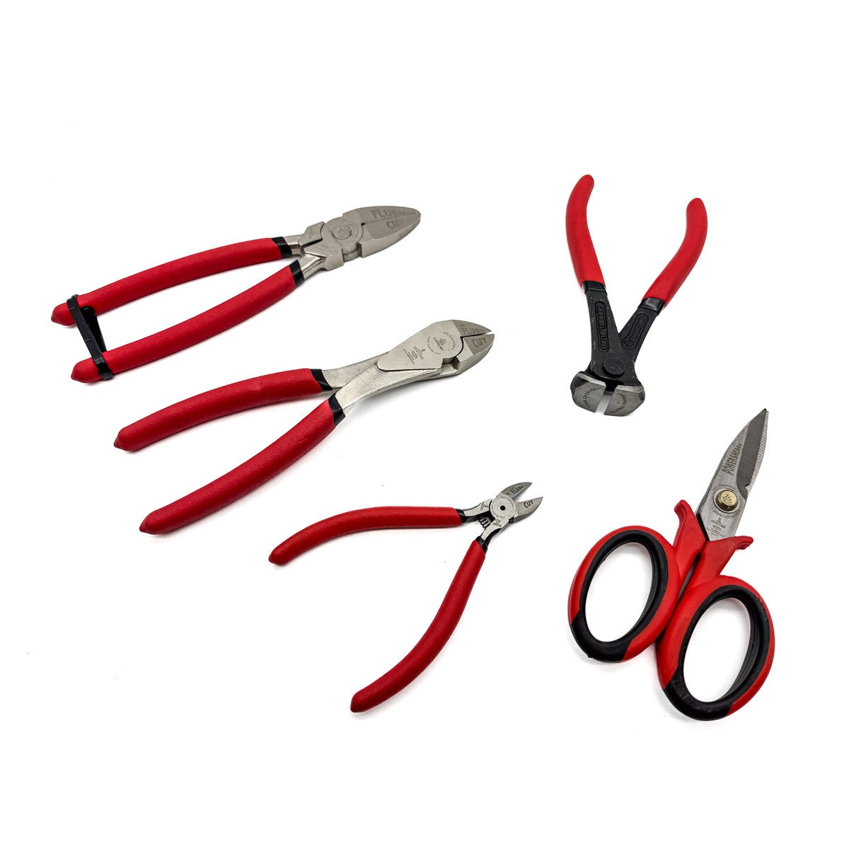 FastCap Cutting Set featuring Shears, End Nipper & Three Flush Cut Trimmers in Australian woodworking tools store