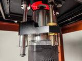 Sherwood Router Lift with SRM-1000 Round Body Motor mounted on an aluminium plate, ideal for enhancing woodworking precision