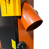 Sherwood 14in Heavy-Duty Bandsaw in action, showcasing precise wood cutting capabilities