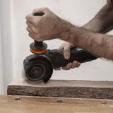 Arbortech Turbo Scraper in action, ideal for power carvers seeking precision and efficiency