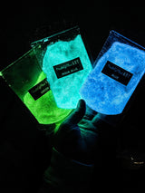 Glowing green sand pigment for epoxy resin crafting, Health of Mind Art