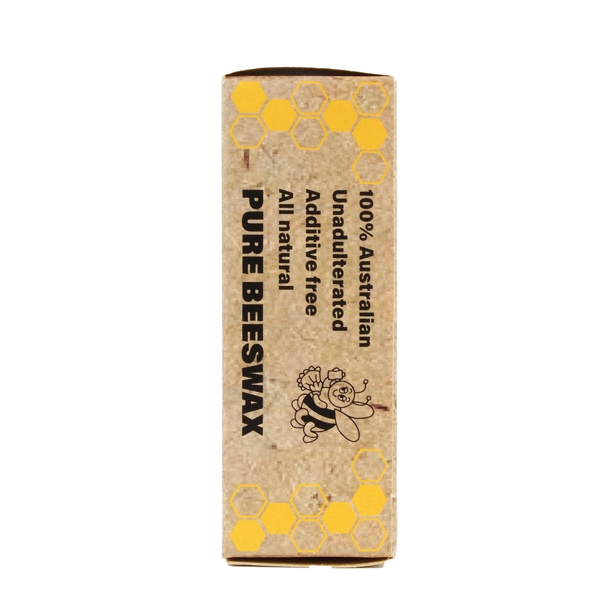 Gilly's Pure Beeswax Block 50g, top view, showing natural texture and food-safe quality