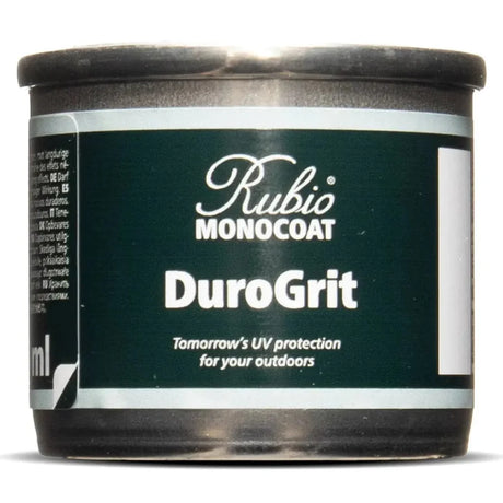 Rubio Monocoat DuroGrit Atacama Grey exterior oil finish on Pine wood surface