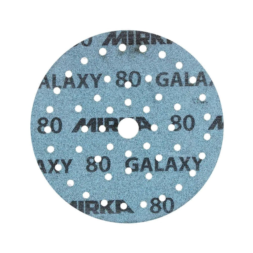 Mirka Galaxy Sanding Discs - 125mm 10 Pack in action, offering precision and efficiency for woodworking projects