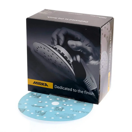 Mirka Galaxy Sanding Discs 150mm - Pack of 100 in packaging