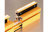 INCRA Telescopic Flip Fence showing detailed aluminum extrusions