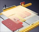 Incra Mitre Express plus 1000HD sled set, shown flat with T-Slot channels
