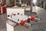 Bessey 300mm K-Body Revo Parallel Clamp in use on wooden panel