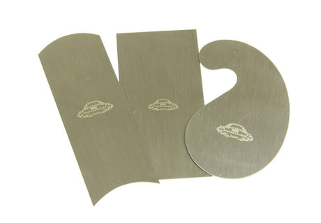Crown Traditional Cabinet Scrapers Set of 3 in Australian Sheffield steel