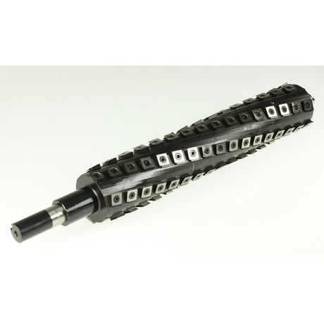 Sherwood Helical Cutterhead for 15in Thicknessers Carbide Inserts on woodworking table