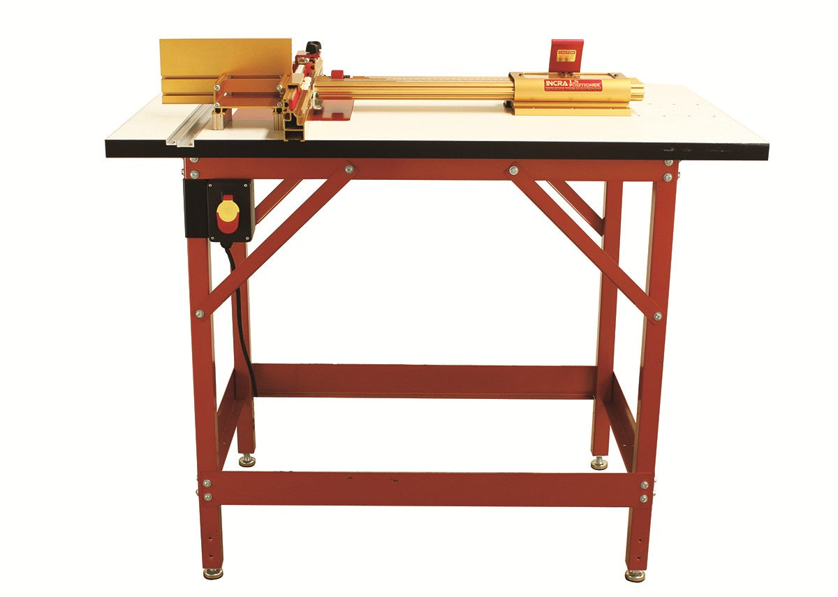 Incra LS Joinery Router Table Fence Positioner System 685mm Capacity, side view with precision adjustment dial