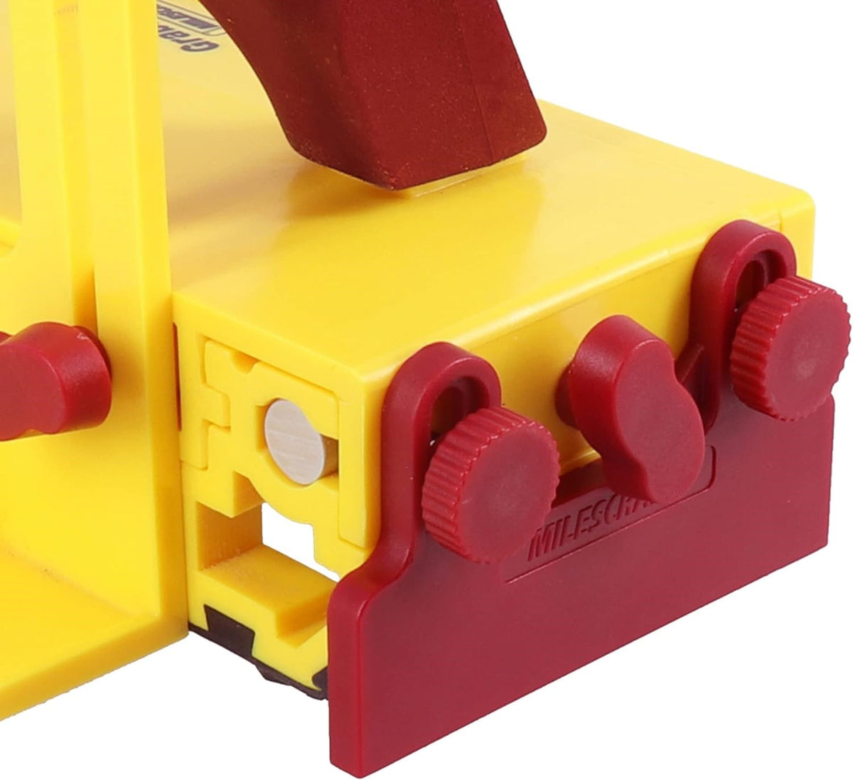 Milescraft GrabberPro Push Block Replacement Heel Pack of 5, angled view, enhances precision for 1/8-inch cuts