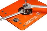 Sherwood Router Lift & Mounting Plate with Water-Cooled Motor Kit in action, showcasing precision woodworking capabilities