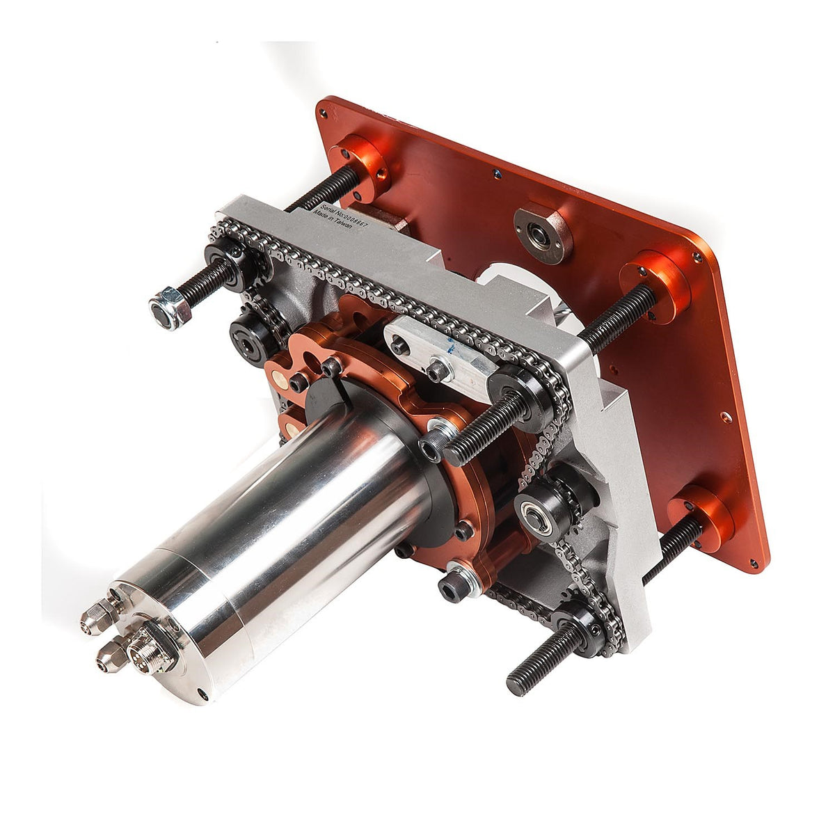 Sherwood Router Lift & Mounting Plate with Water-Cooled Motor Kit in use on woodworking table