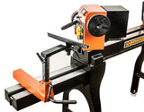 Sherwood Maxi EVS Wood Lathe 400mm Swing 1500W 2HP with Bed Extension in action