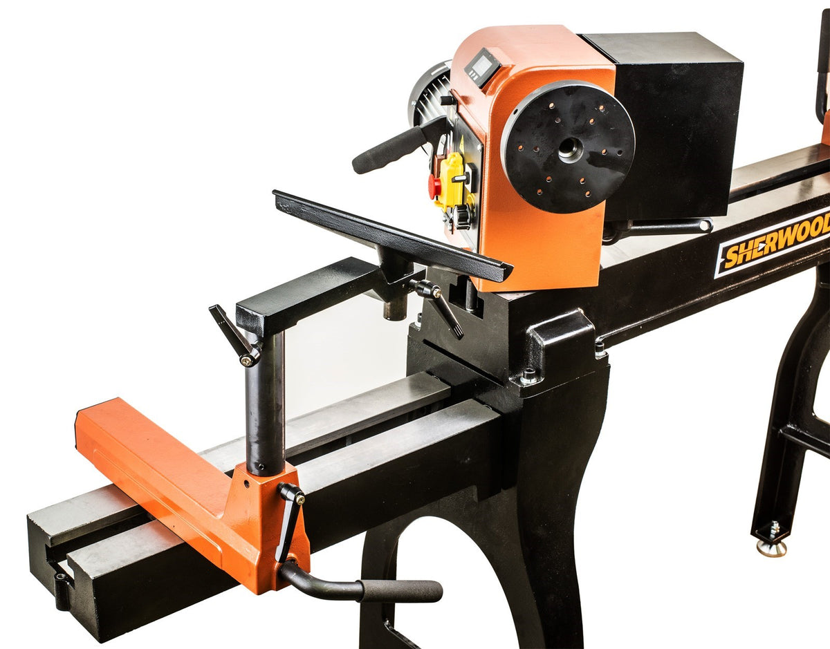 Sherwood Wood Lathe Bed Extension 550mm for SWL-1624-VF - Extends spindle turning capacity to 1160mm
