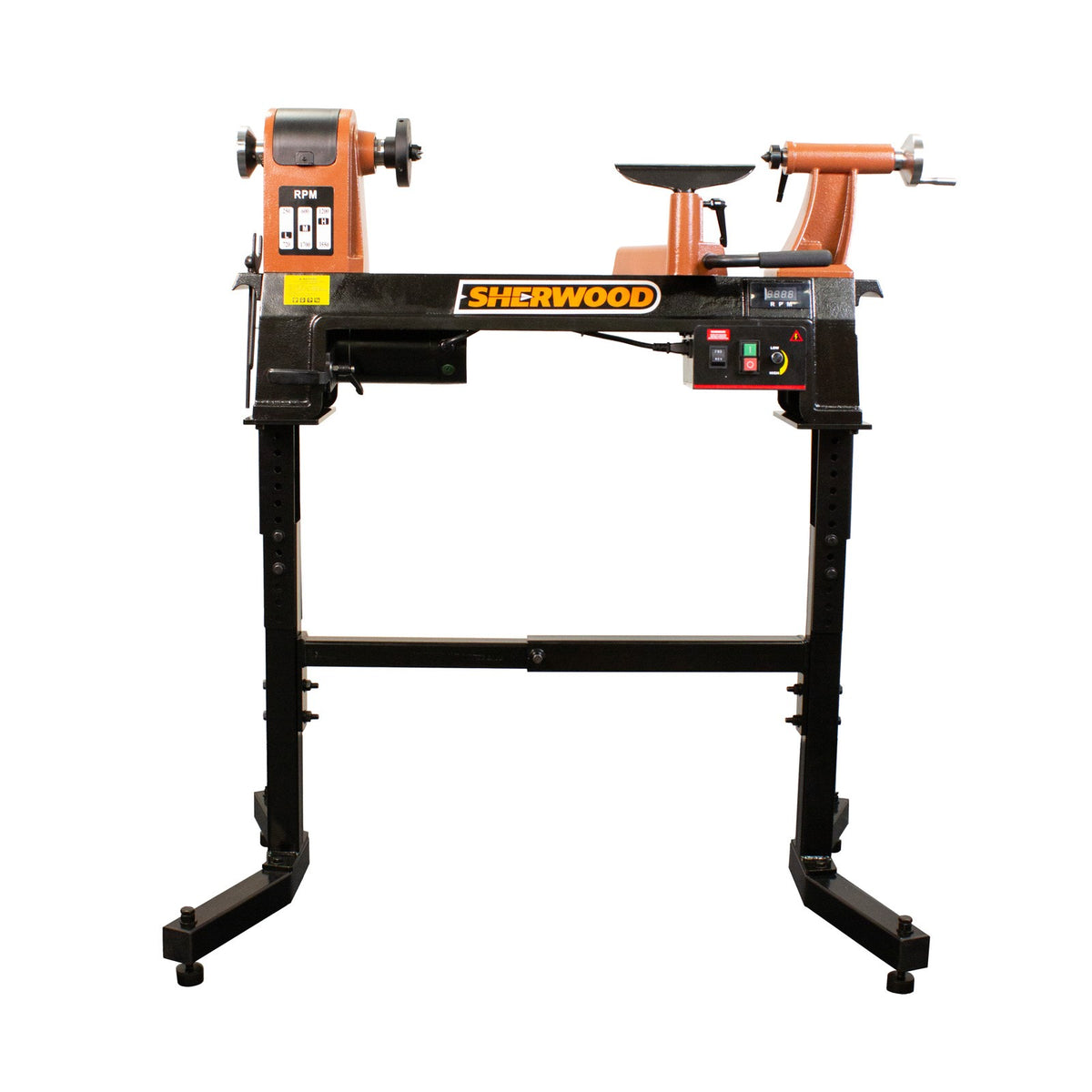 Sherwood Midi Wood Lathe 350mm Swing 750W 1HP Variable Speed on Stand in action