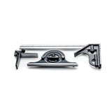 iGaging Four Piece Combination Square Set with Metric/Imperial markings on blade, including Ruler, Try Square, Protractor & Centre Head