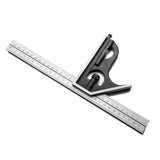 iGaging Four Piece Combination Square Set showing metric/imperial blade with try square, protractor, and centre head