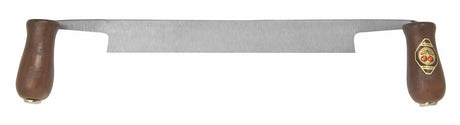 Kirschen Two Cherries Straight Drawknife 300mm Blade in use on wood slab
