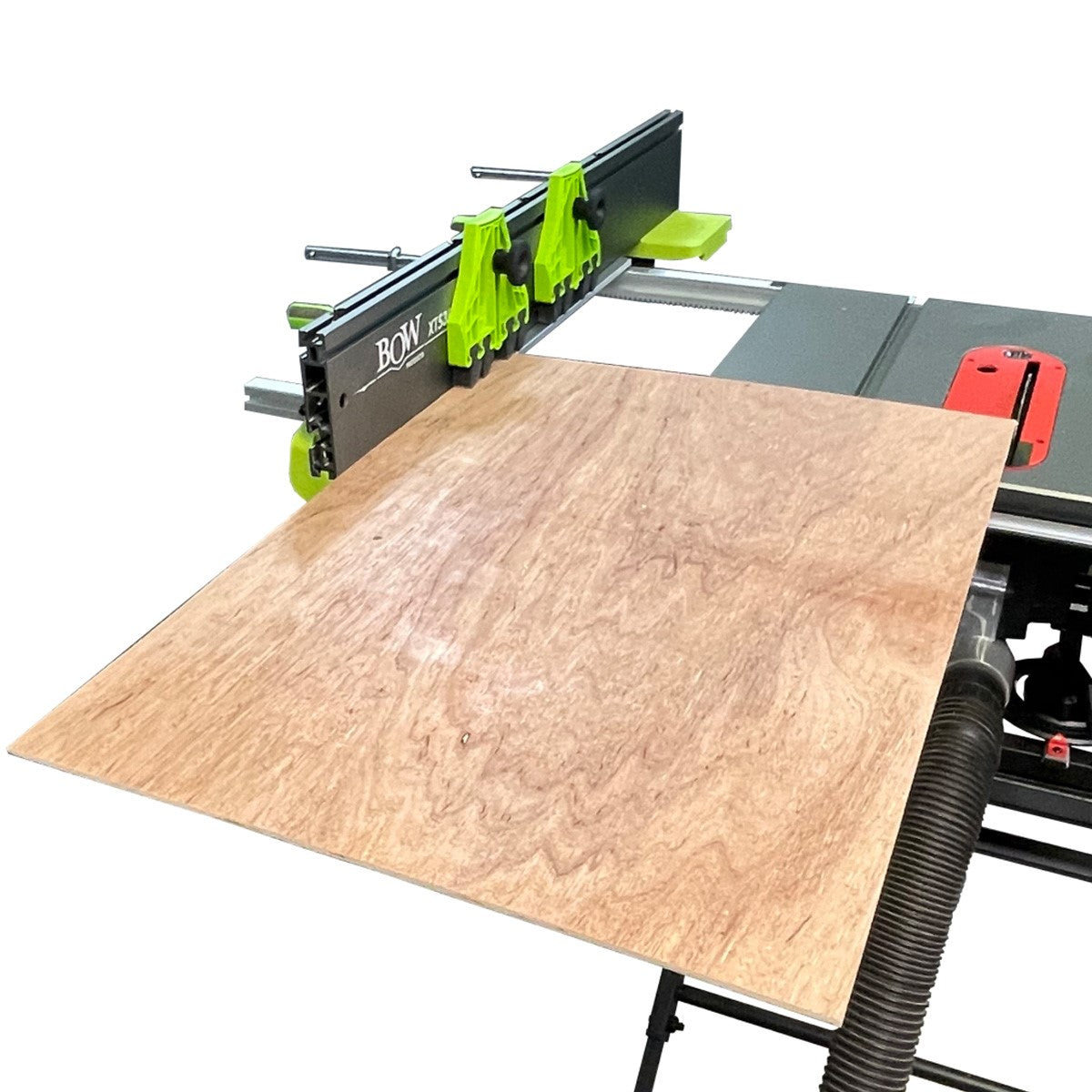 BOW Products 46in XT XTENDER Fence Starter Set in use on a table saw