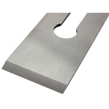 Luban T-10 high carbon steel blade for No. 3 smoothing hand plane on white background